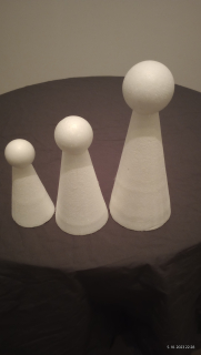 Anděl figurka víla panenka 20 / 7 cm - polystyren